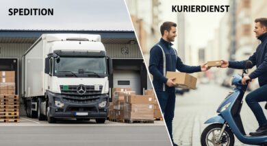 Spedition oder Kurierdienst