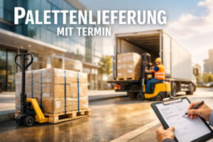 Große und schwere Sendungen empfangen: Paletten, Spedition, Terminlieferung