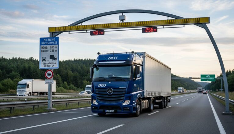 Wie hoch und breit darf ein LKW in Deutschland sein?