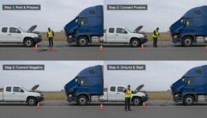 LKW Starthilfe geben – So geht’s richtig!