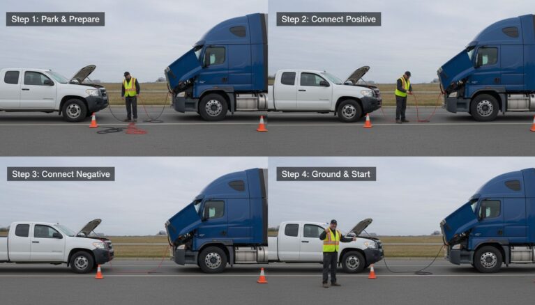 LKW Starthilfe geben - So geht's richtig!