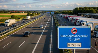 LKW-Sonntagsfahrverbot erklärt