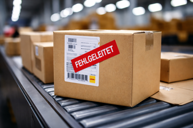 DHL Sendung wurde fehlgeleite