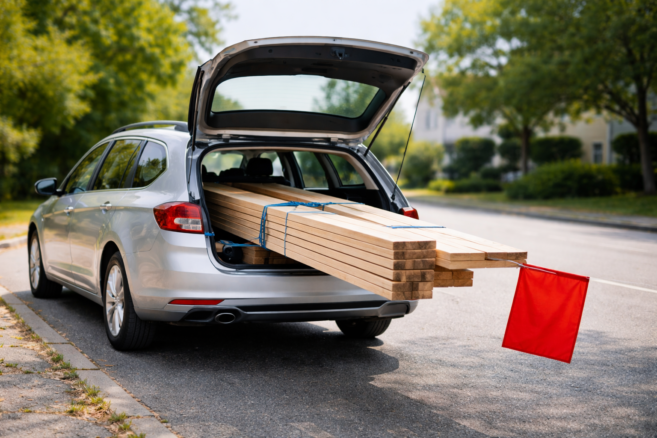 Wie weit darf Ladung überstehen?