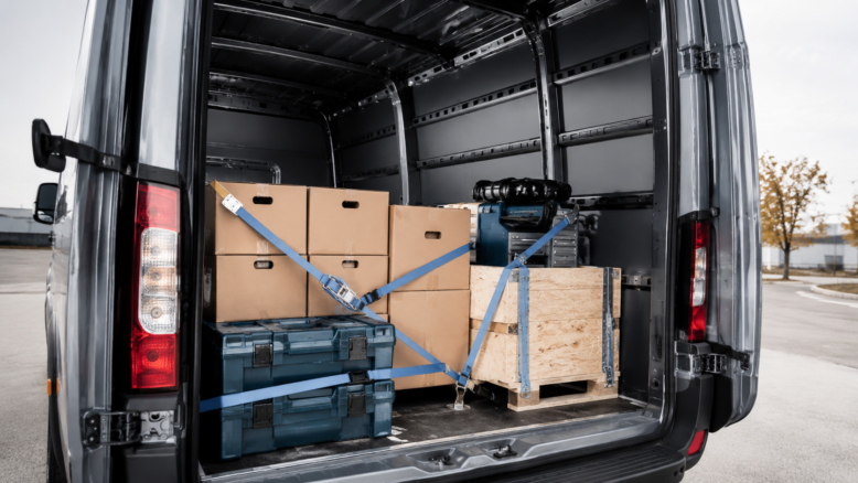 Ladungssicherung im Transporter