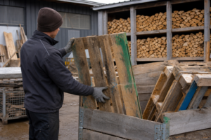 Palettenholz verbrennen: Was erlaubt und sicher ist
